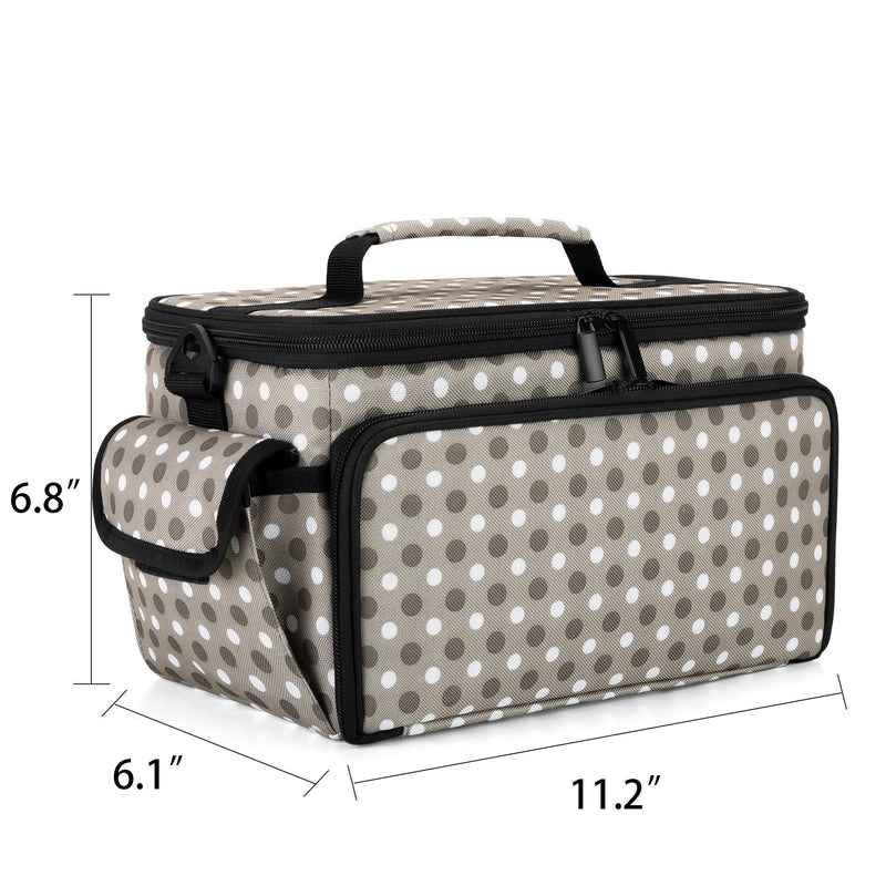 YARWO Carrying Case Compatible with Cricut Joy, Tote Bag with Detachable Divider for Power Adapter and Craft Accessories, Dots - NewNest Australia