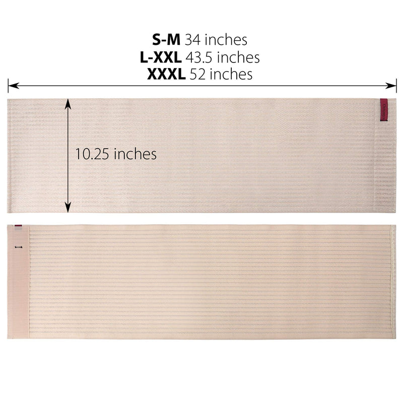 ORTONYX 10.25" Abdominal Binder for Men and Women/Postpartum Post-Operative Post-Surgery Wrap/Abdomen Navel Umbilical Hernia Support Belt / 524010 Beige S/M S/M (22"-35") - NewNest Australia