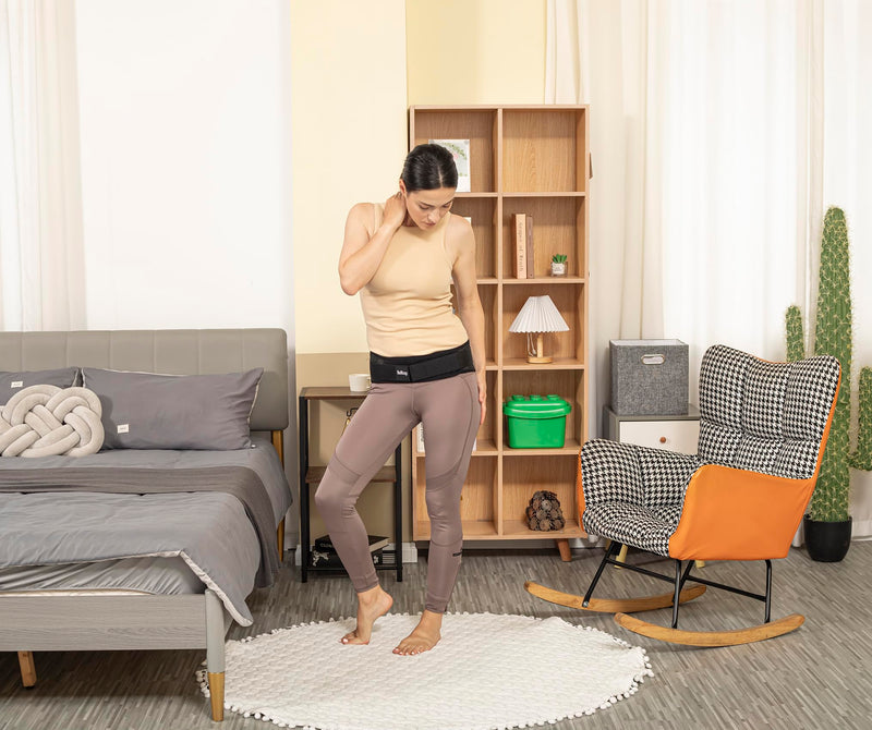 Sacroiliac Waist Belt. Joint Brace: Relieves Sciatica, Pelvis, Lower Back And Leg Pain And Stabilizes Joints. Sacroiliac Waist Belt For Back Problems Adjustable Bodybuilding (S/M) - NewNest Australia