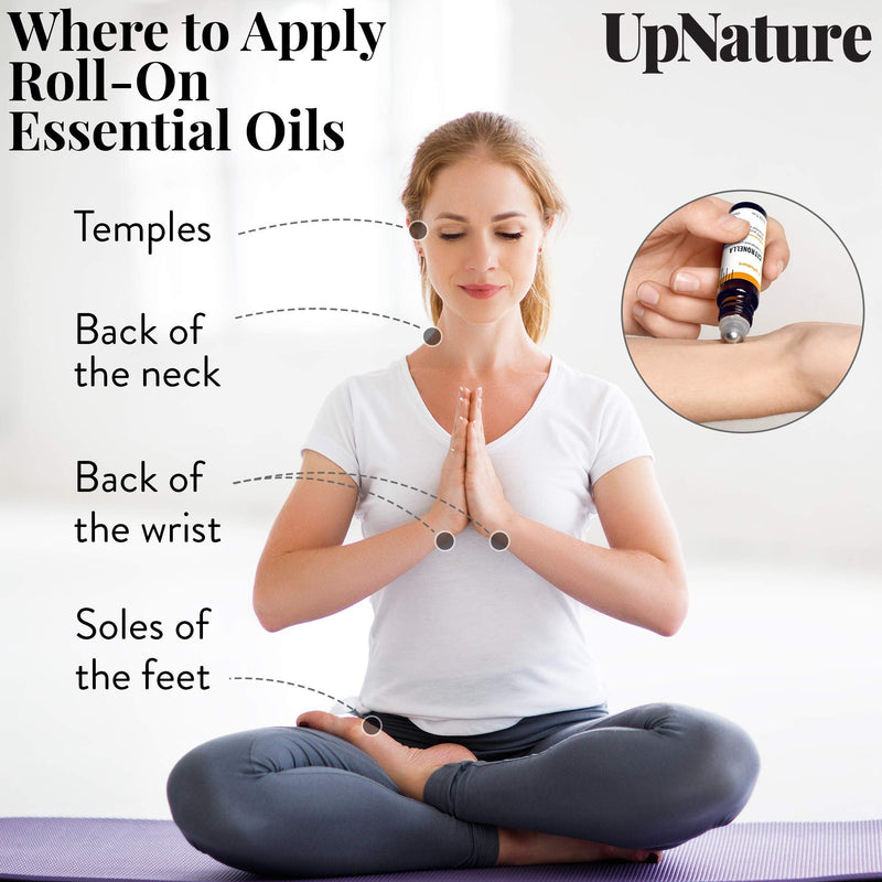Citronella Essential Oil Roll-On – Boost Your Mood, Stay Safe from Bugs - Pre-Diluted, Aromatherapy, Therapeutic Grade – Perfect Stocking Stuffer! (10ml/.33) Citronella - NewNest Australia