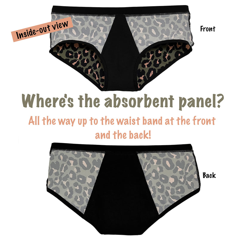 HEMSLEY Period Pants for Teen | Women | High Absorbency | Menstrual Underwear | 2 Pack | Heavy Flow | Leak-Proof Underwear | Age 9-16 years UK size 4-12 AGE 15 - 16, UK Size 10 - 12 - NewNest Australia