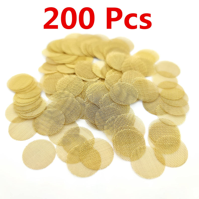 IKKKC 200 PCS 1/2 Pipe Screens, Brass Pipe Screen Filters 0.5 inch Metal Screens with Black Storage Box - NewNest Australia