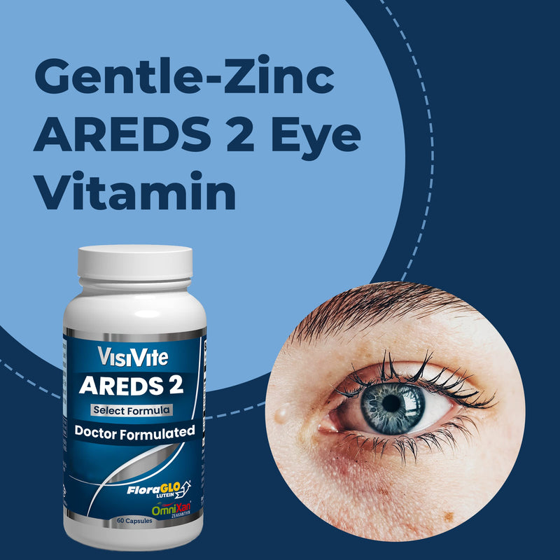 AREDS 2 Select Eye Vitamins for Macular Degeneration - Vitamins for Eyes with Zeaxanthin Plus Lutein Macular Supplement - Premium Macular Health Formula - Eye Supplements for Adults - 60 Capsules - NewNest Australia