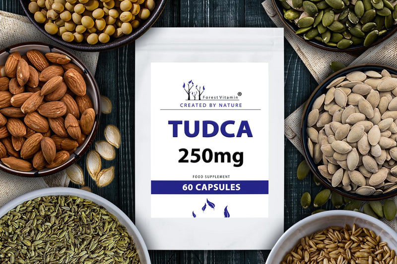 TUDCA - Forest Vitamin TUDCA 250mg Capsules - Tauroursodeoxycholic Acid - Super Liver Support - Health and Beauty (60) 60 - NewNest Australia