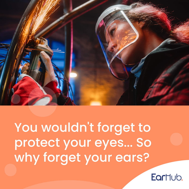 EarHub - Premium Soft Foam Earplugs Orange SNR 34dB - 10 Pairs of Noise Cancelling Foam Great for Sleep, Flying and Concerts. Reusable Protection for Your Ears - for A Calmer, Quiet Experience. - NewNest Australia