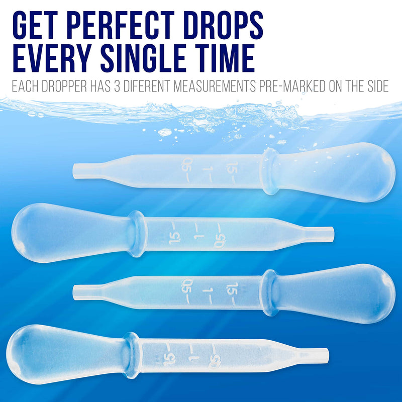 Master Airbrush Brand 100 Pipette Eyedroppers for Liquid Transfer and Airbrush Paint - NewNest Australia