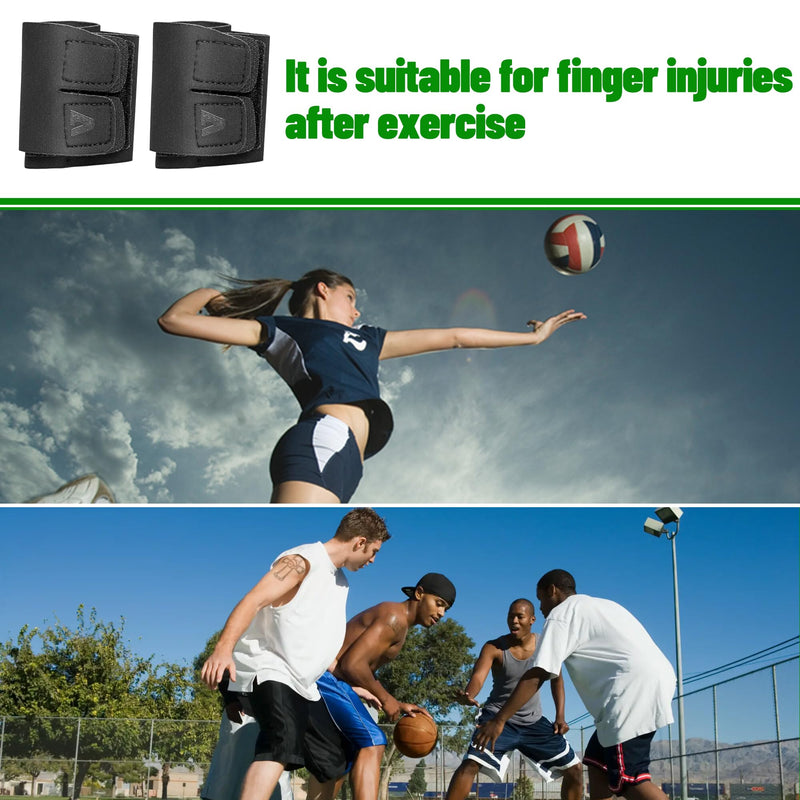 Finger Protection Sports Finger Support Pack Of 2 Finger Stabilizer With Adjustable Attachment Strap For Sports Injuries Arthritis Pain Finger Bandage Soft Finger Splint Neoprene Finger Support - NewNest Australia