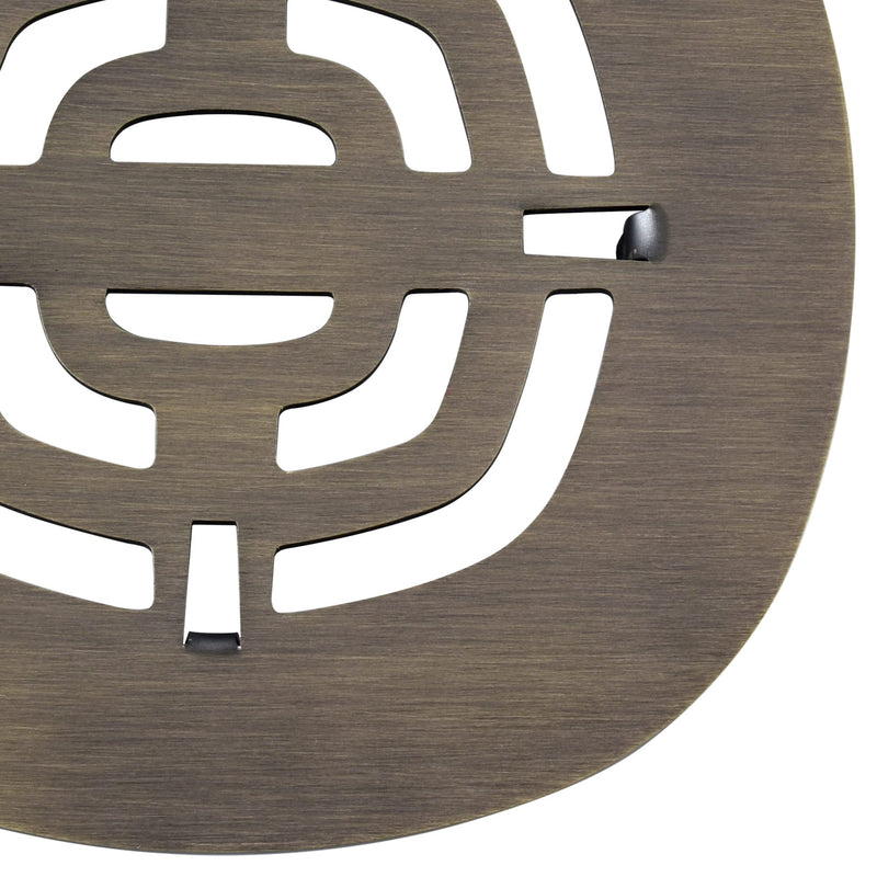Bropury Easy-to-Install Snap-in Stainless Steel Shower Strainer Shower Drain Grid (Antique Brass) Antique Brass - NewNest Australia