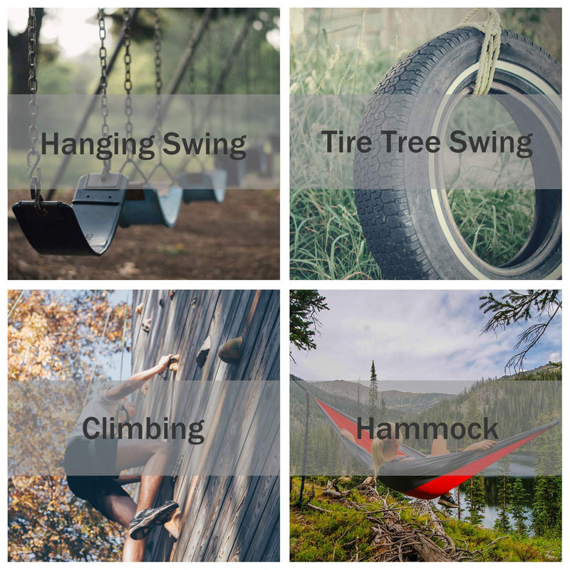 PROND Swing Swivel 35kN Safest Rotational Device, Swing Spinner, Carabiner Swivel, Climbing Rope Swivels for Children’s Web Tree Swing Setting, Aerial Dance, Hanging Hammock Blue Red - NewNest Australia