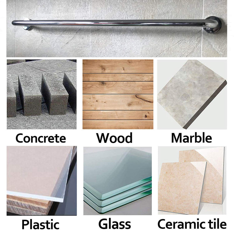 Gunpla 10Pcs Multi-Material Drill Bits Set, Cemented Carbide Masonry Drill Bits for Glass, Plastic, Tile, Concrete, Brick, Wall, Wood and Brick Wall 6mm - NewNest Australia