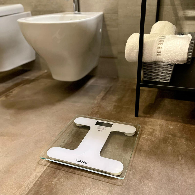 Vibas Ivoice Body Talking Scales In German And Multilingual Language, With Sound And Voice Aids For Blind, Clear Voice, Weight Repeat, Batteries Included (White) - NewNest Australia