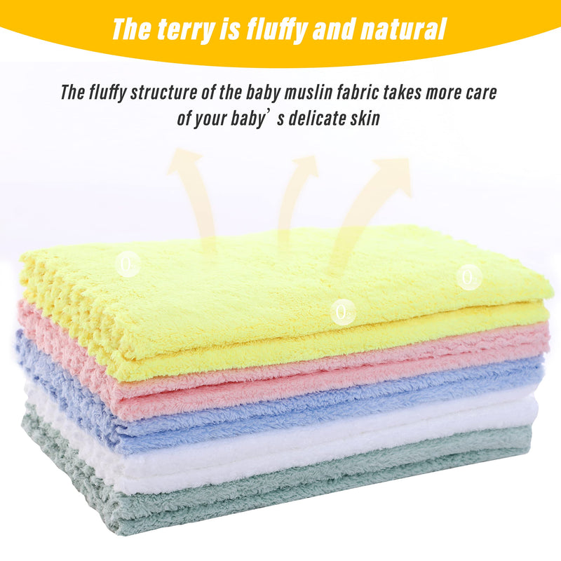 Super Absorbent 10 Pack Burp Cloths - Coral Fleece Gentle on Sensitive Skin for Face and Body, Plush - Milk Spit Up Rags - Burpy Cloth for Baby Boys and Girls - Unisex 17 x 10 Inch by Lovely Care - NewNest Australia