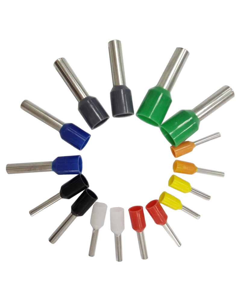 EL-SKY 800pcs Assortment Ferrule Wire Copper Crimp Connector, Wire Terminals Kit, Wire Connector Kit, Insulated Cord Pin End Terminal AWG 22-10 Kit - NewNest Australia