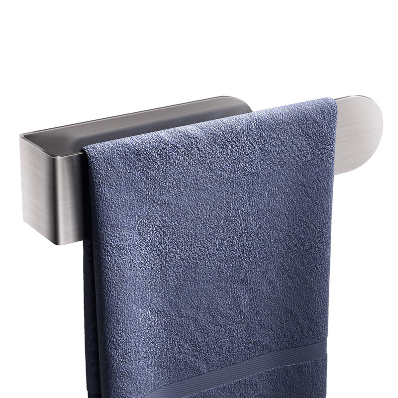 HUFEEOH Hand Towel Holder - Hand Towel Bar - Self Adhesive Bathroom Towel Bar Stick on Wall - SUS 304 Stainless Steel Brushed - Silver - NewNest Australia
