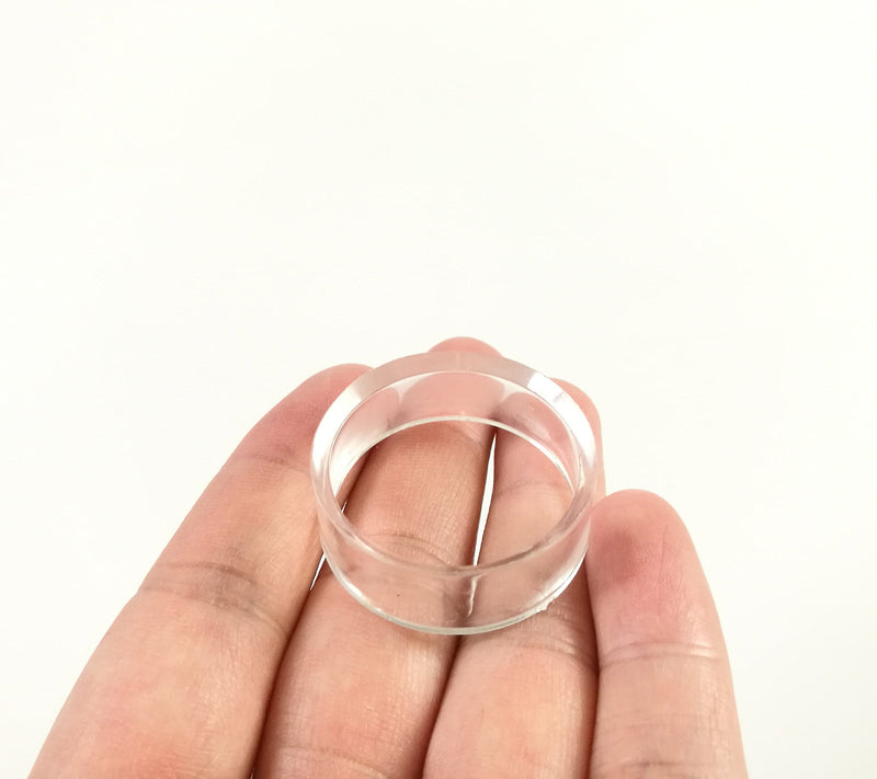 NewNest Australia - WYN-MART Clear Baseball Stand Holder Rings (30 Pack) Round Acrylic Plastic Display 1.22 inches 