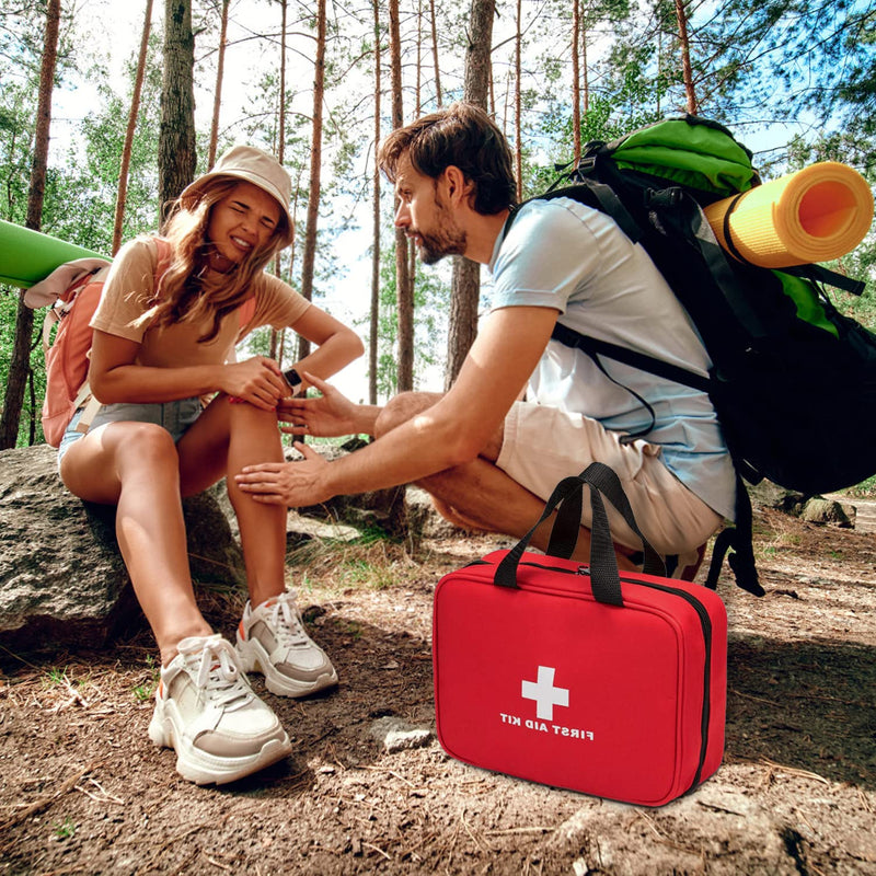 Gute First Aid Empty Kit,2 Pcs First Aid Bags,Medicine Bags,Small Portable Emergency Bag,Medicine Storage Bag for Home,Office,Camping,Boat,Car,Travel,Outdoor(Bag Only) - NewNest Australia