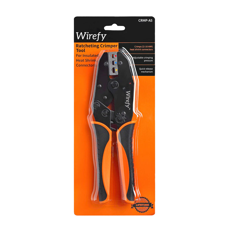 Crimping Tool For Heat Shrink Connectors - Ratcheting Wire Crimper - Crimping Pliers - Ratchet Terminal Crimper - Wire Crimp Tool by Wirefy Crimping Tool For Heat Shrink Connectors - NewNest Australia