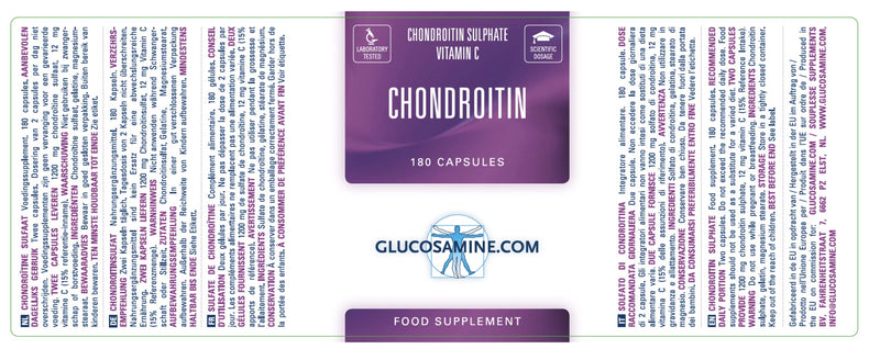 Chondroitin sulfate 180 capsules (600 mg each) - NewNest Australia