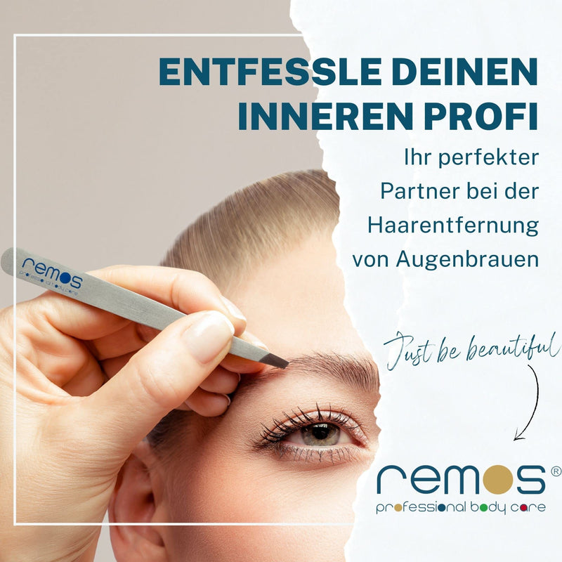 REMOS professional tweezers with extra fine tips for plucking eyebrows - turquoise - NewNest Australia