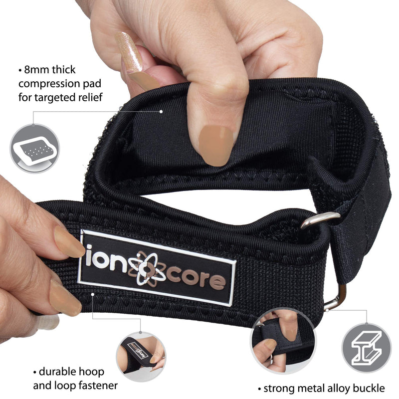 Ionocore® Tennis Elbow Support Strap - Golfers Arm Brace with Targeted Compression Pad & Fully Adjustable Clasp - Joint & Forearm Support Band to Aid Home Workouts & Exercise (1) 1 - NewNest Australia