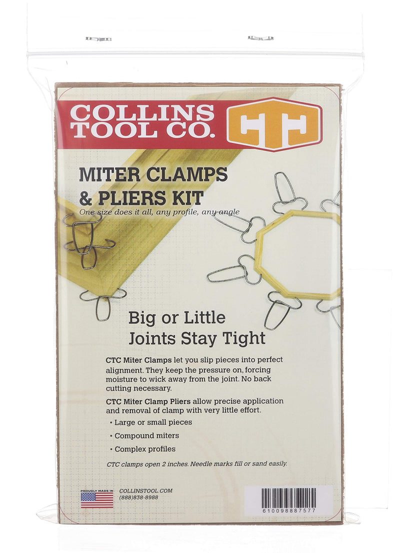 Collins Miter Spring Pliers and 13 Miter Clamps 1 Pliers / 13 Clamps - NewNest Australia