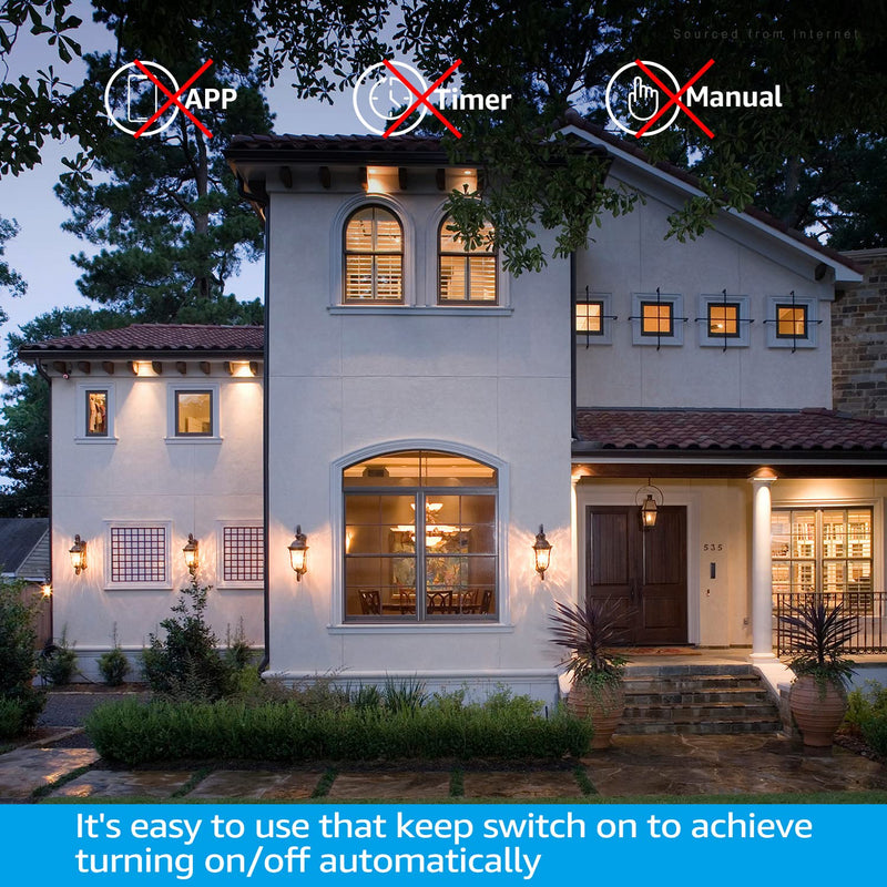 TORCHSTAR LED Dusk to Dawn Light Bulbs Outdoor, Light Sensor A19 LED Bulb, UL & Energy Star Certified, 9W (60W Eqv.), 800lm, Auto On/Off Photocell, for Porch, Front Door, 2700K Soft White, Pack of 4 Soft White (2700K) - NewNest Australia