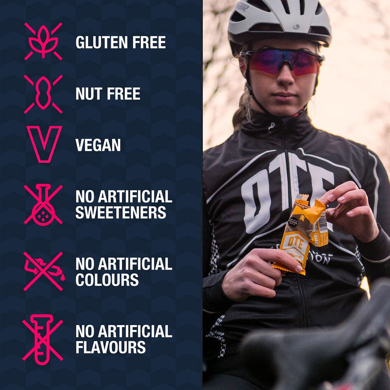 OTE Anytime Bars - Vegan Energy Bars for Cycling - Plant Based Nut & Gluten Free Nutrition Snacks for Running - 16 Box (Apple and Cinnamon) Apple and Cinnamon - NewNest Australia