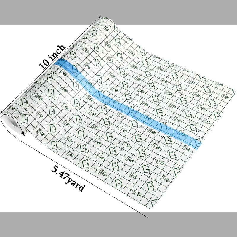 BBTO Transparent Stretch Adhesive Bandage Waterproof Bandage Clear Adhesive Bandages Dressing Tape (10 Inch x 5.47 Yard) 10 Inch x 5.47 Yard - NewNest Australia