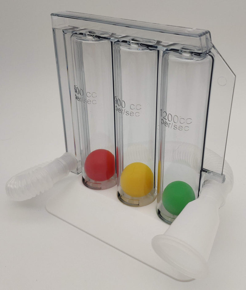 Breathing Trainer With E-Book For Breathing Exercises - Lung Trainer 3 Chamber Breathing Exercise Device | Therapy For Respiratory Problems Of The Lung And Bronchia | Logo Pedicure Occupational Therapy Lung Trainer (Special 1200 Vol) - NewNest Australia