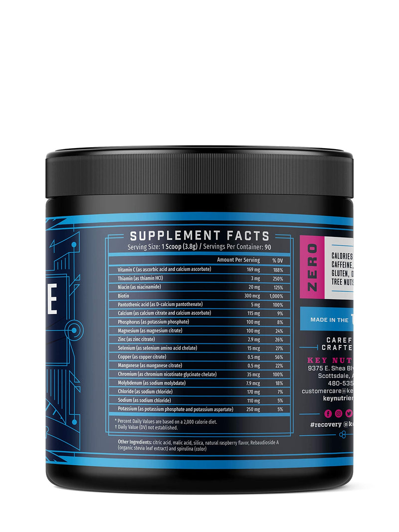Electrolyte Powder - Blue Raspberry - 90 Servings - Sugar Free Drink Mix - Keto Electrolyte Powder: No Sugar, Gluten Free Hydration Powder - Keto Electrolytes Supplement: Magnesium, Potassium, Calcium 12.1 Ounce (Pack of 1) - NewNest Australia