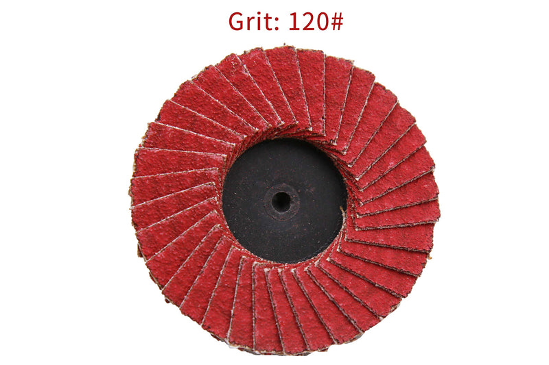 COSPOF 2 Inch Flap Sanding Disc 120 Grit,Surface Conditioning Disc,Quick Change Connection,Ceramic Abrasive Materials,Two Times Stronger Cutting Power,10+1 Pack. Grit 120# - NewNest Australia