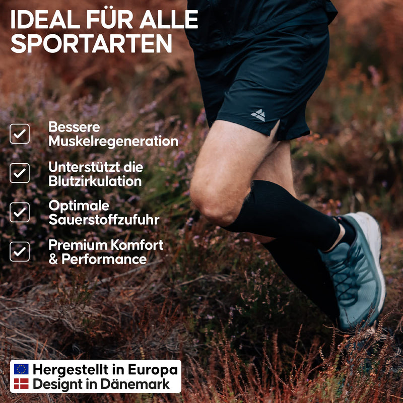 Danish Endurance Calf Compression Stockings Without Foot Calf Support Leg Warmers Calf Sleeves For Men & Women Recreation Sports Relief From Calf Pain, Varicose Veins, Shin Splints - NewNest Australia