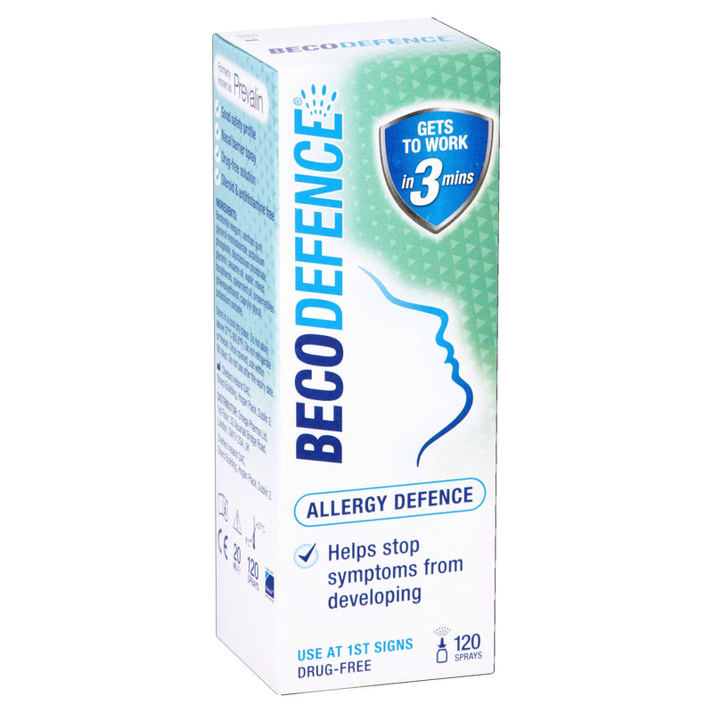 Becodefence, Nasal Spray – AllergyHay Fever Defence from the First Signs of Symptoms – Gets to Work in 3 Minutes NonDrowsy 120 Sprays, 20 ml Adult - NewNest Australia