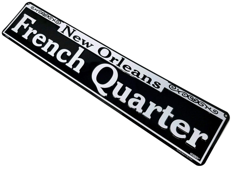 NewNest Australia - Ramsons Imports 24" x 5" French Quarter, New Orleans - Metal Sign, Made in USA 