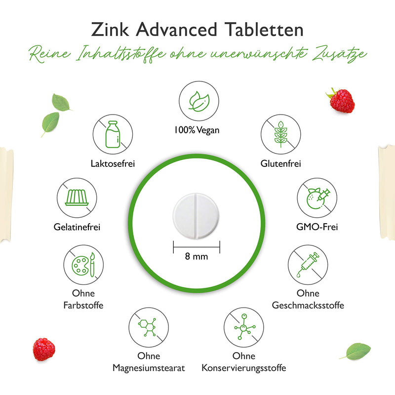 Zinc 25 mg - 400 tablets - Premium: Zinc bisglycinate from Albion® + L-Histidine - High bioavailability - Chelate complex - Laboratory tested - Vegan - High dosage - NewNest Australia