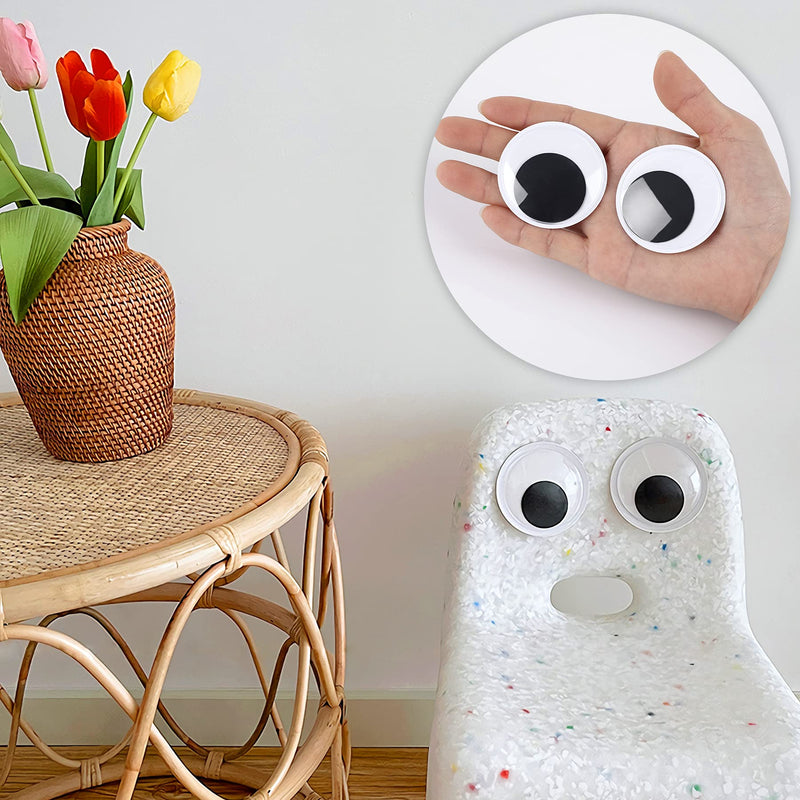 6 Pieces 2 Inches Googly Google Eyes Self Adhesive Googlie Craft Wiggle Eyes - NewNest Australia