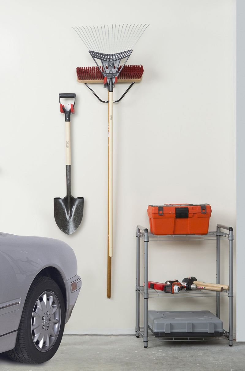 NewNest Australia - The Art of Storage Garage Utility Hook Holder, Gray 