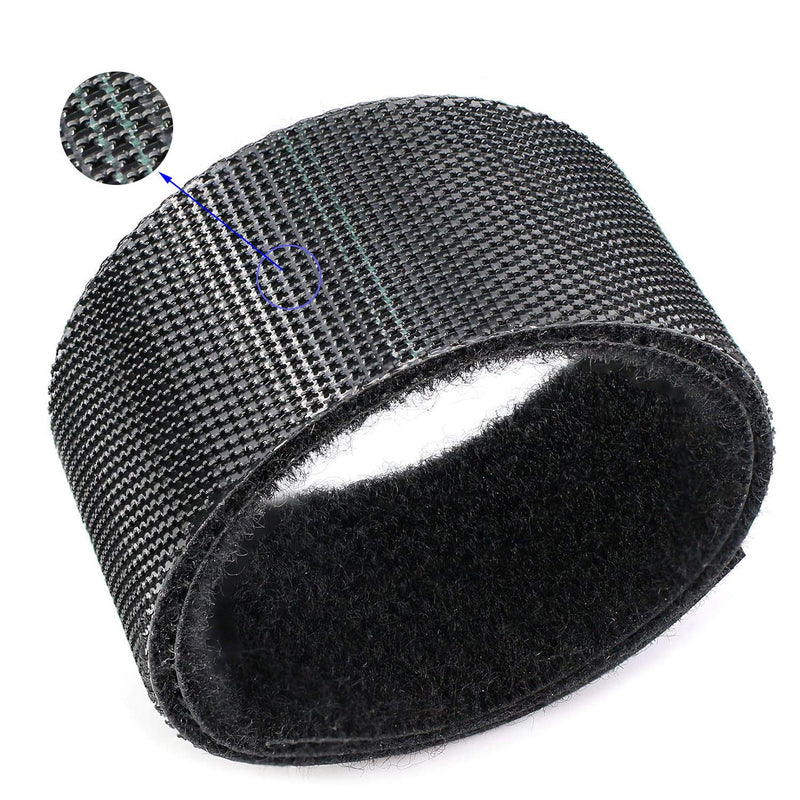 Saisn Reusable Fastening Tape Cable Ties 3/4 Inch Double Side Hook Roll (25 Yard, Black) 25 Yard - NewNest Australia