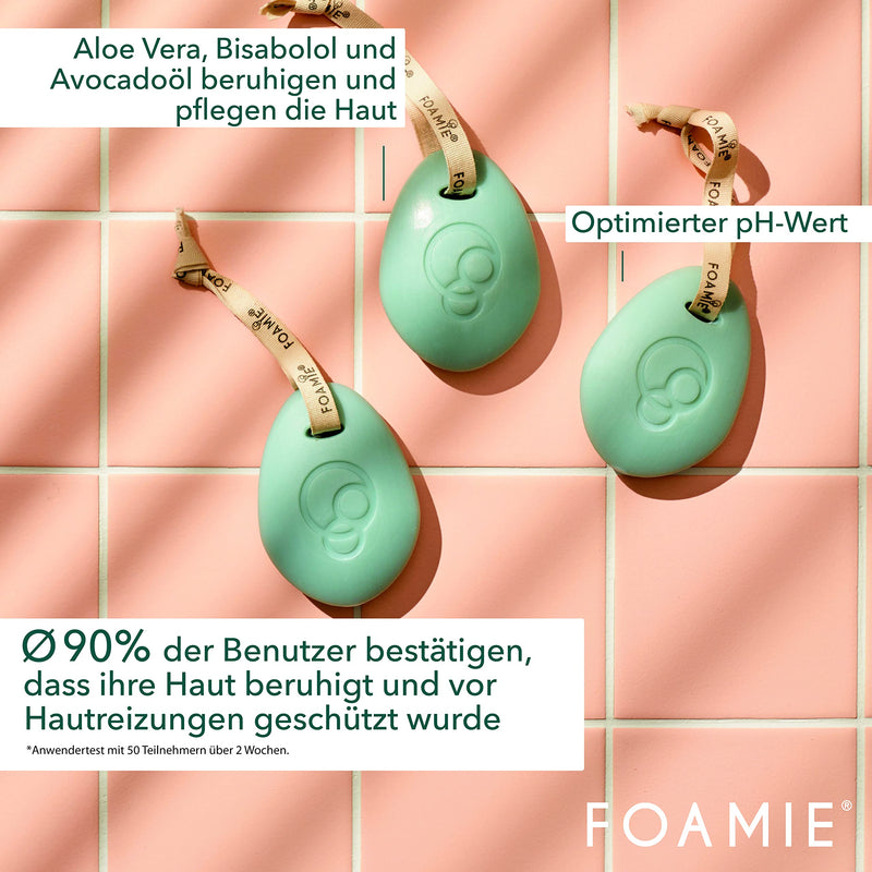 Foamie solid shaving foam for men and women, shaving foam aloe vera & avocado oil for gentle body shaving, nourishing shaving cream to protect the skin during wet shaving - NewNest Australia