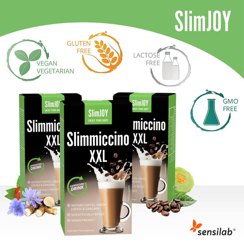 SlimJOY Slimmiccino XXL - with Garcinia Cambogia, green coffee extract and guarana extract (30 bags) 30 bags - NewNest Australia