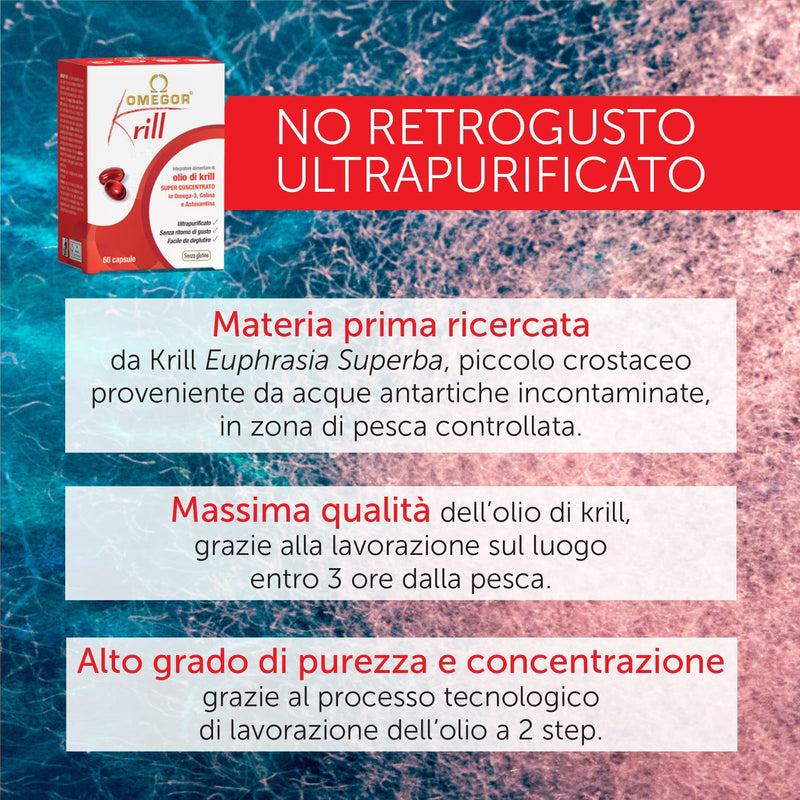 Omeg Krill - Pure Krill Superba Oil Supplement with Omega-3, Choline and Astaxanthin - 60 cps - NewNest Australia