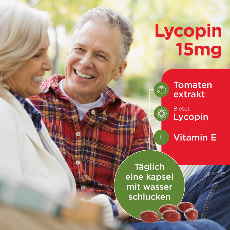 Healthspan Lycopene 15 mg | 150 mg tomato extract | Vitamin E | Rich in tomato phytonutrients | No GMO tomatoes | Vegan | 60 capsules - NewNest Australia