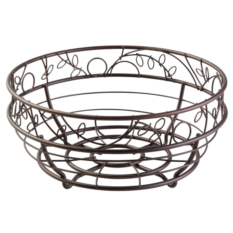 NewNest Australia - iDesign Twigz Wire Fruit Bowl Centerpiece for Kitchen and Dining Room Countertops, Tables, Buffets, Refrigerators, Bronze 