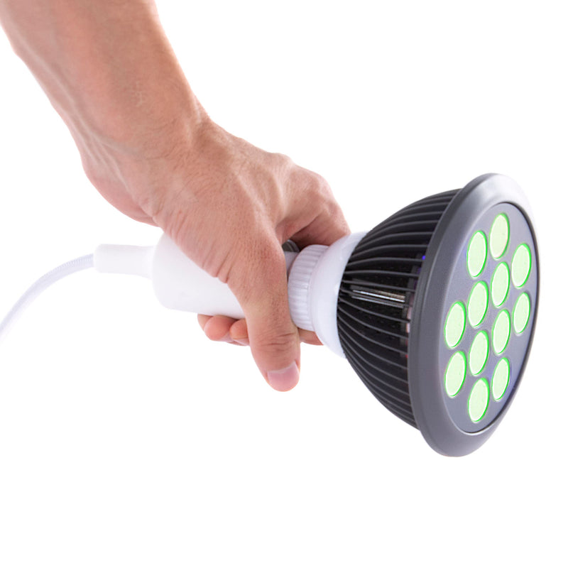Green Light Therapy Bulb by Hooga. Power Cord Included. 525 nm Wavelength. 12 LEDs. High Irradiance, Can Improve Skin Pigmentation and Fine Lines, and Anti Aging. Migraine and Pain Relief. Green - NewNest Australia