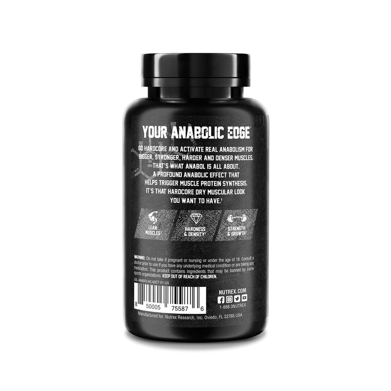 Nutrex Research Anabol Hardcore Anabolic Activator, Muscle Builder and Hardening Agent, 60 Pills - NewNest Australia