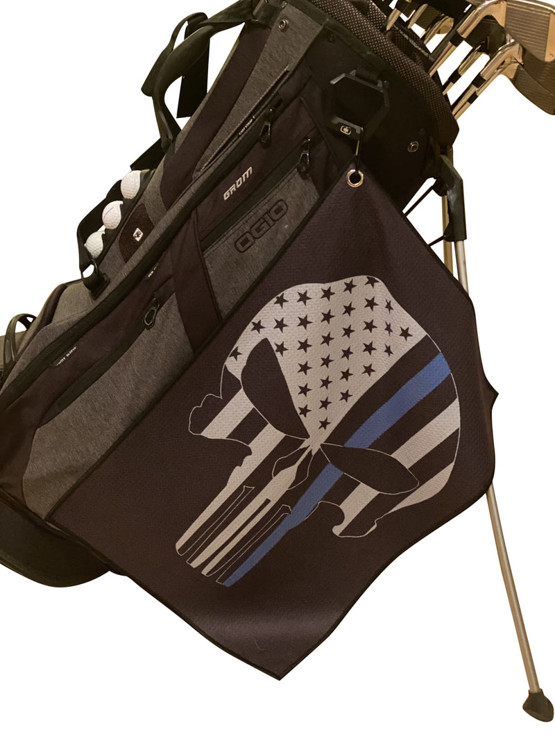 Microfiber Golf Towels - Golf Towel Gift with Bag Clip Punisher Black - NewNest Australia
