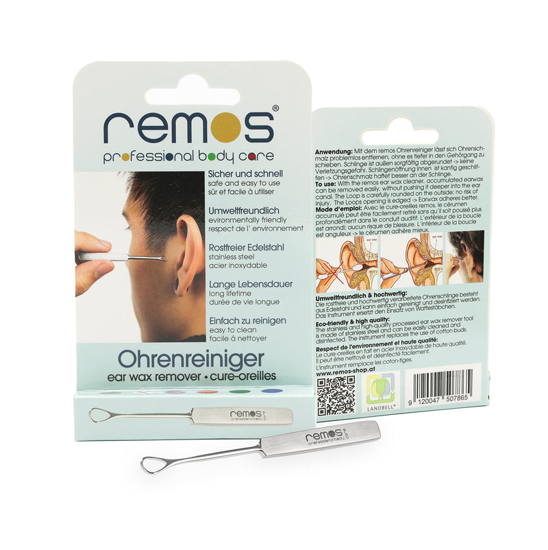 REMOS ear loop stainless steel for removing earwax, 7 cm long, satin - NewNest Australia