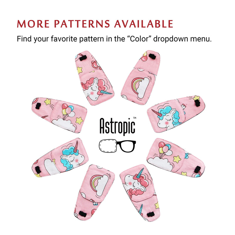 Astropic Cotton & Silk Left Eye Patch for Kids Glasses (Left Eye, Balloon) Baby Pink - Balloon - NewNest Australia