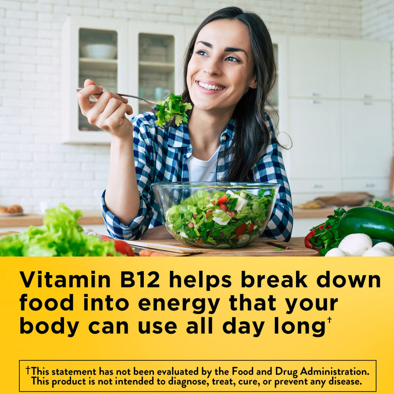 Nature Made Maximum Strength Vitamin B12 5000 mcg, Dietary Supplement for Energy Metabolism Support, 60 Softgels, 60 Day Supply - NewNest Australia