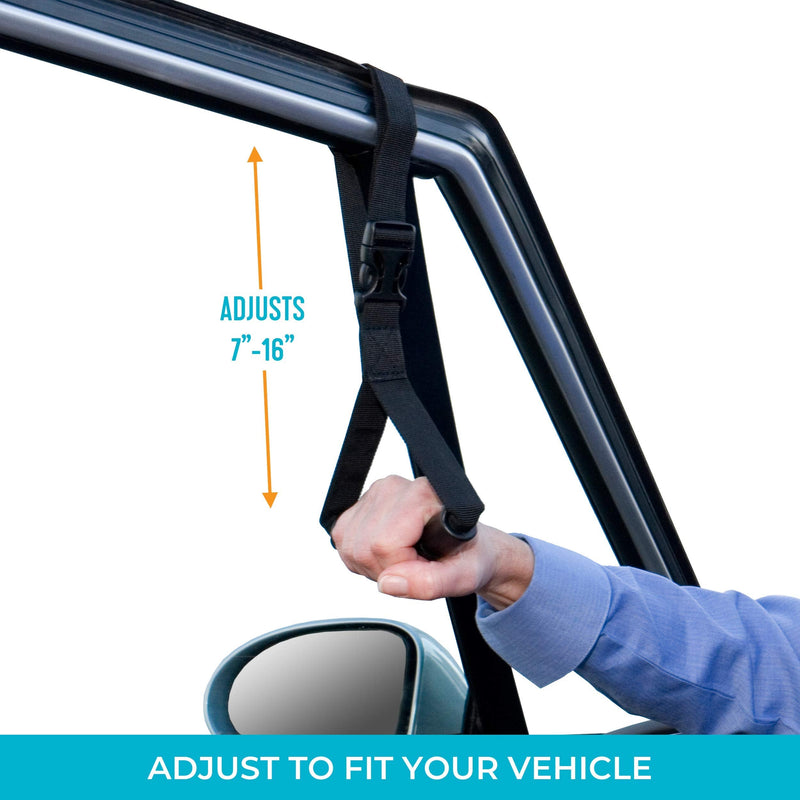 Stander CarCaddie - Automotive Standing Aid and Adjustable Safety Vehicle Support Handle Portable Nylon Car Assist Device (Eligible for VAT Relief in the UK) Black - NewNest Australia